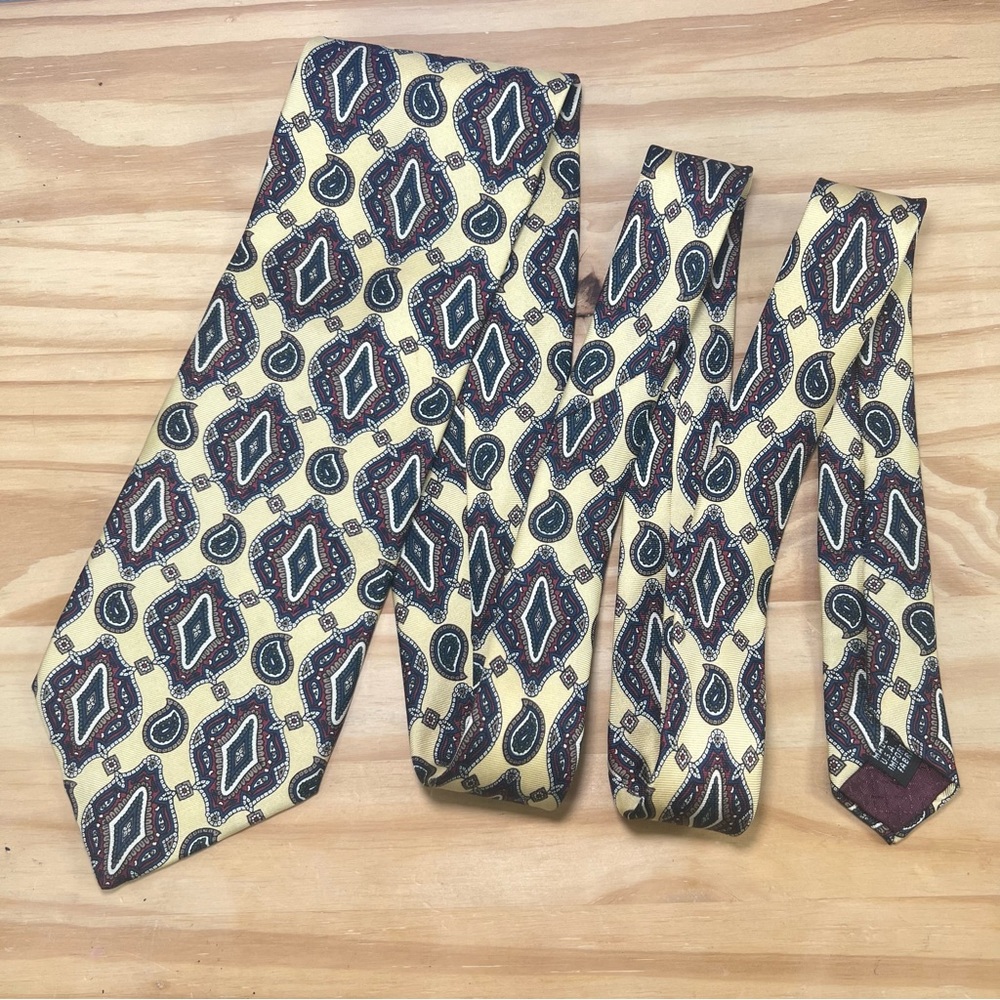 *2/$30*  Christian Dior Monsieur Yellow Silk Tie